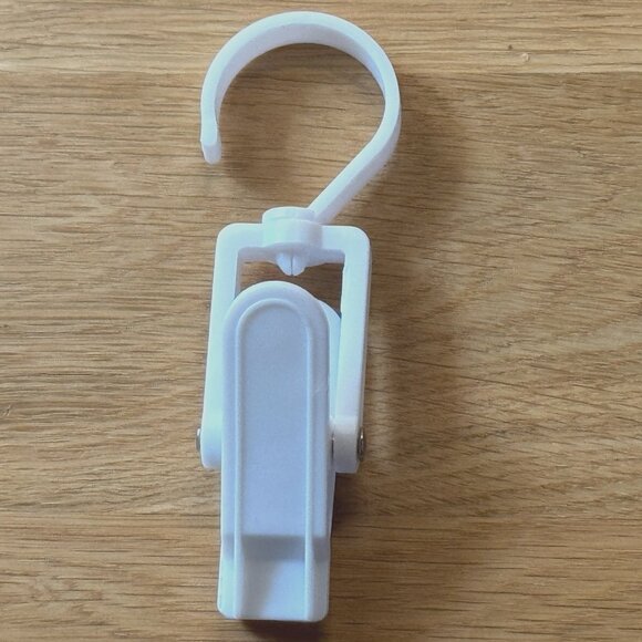 Laundry Hooks, Plastic Swivel Hanging Hanger Clothes Clips, #18 Count - Picture 7 of 14